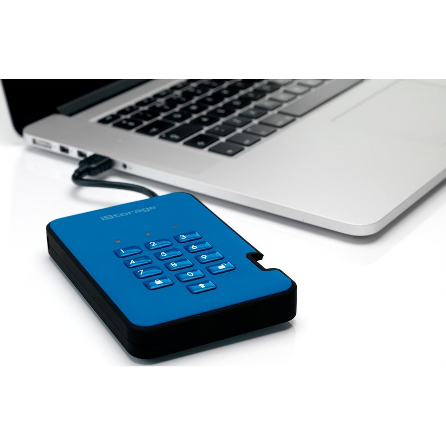 iStorage diskAshur2 HDD 2 TB | Secure Portable Hard Drive | Password Protected | Dust/Water-Resistant | Hardware Encryption IS-DA2-256-2000-BE