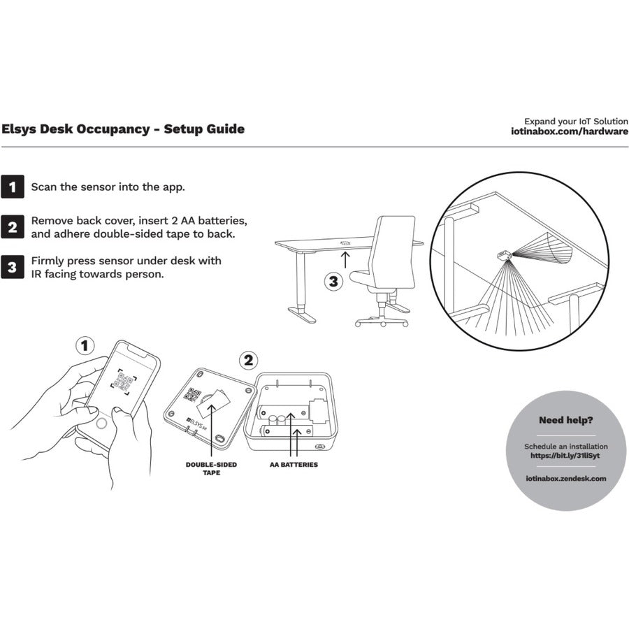myDevices Elsys Desk Presence Sensor ELSY-EDESK000-LNA